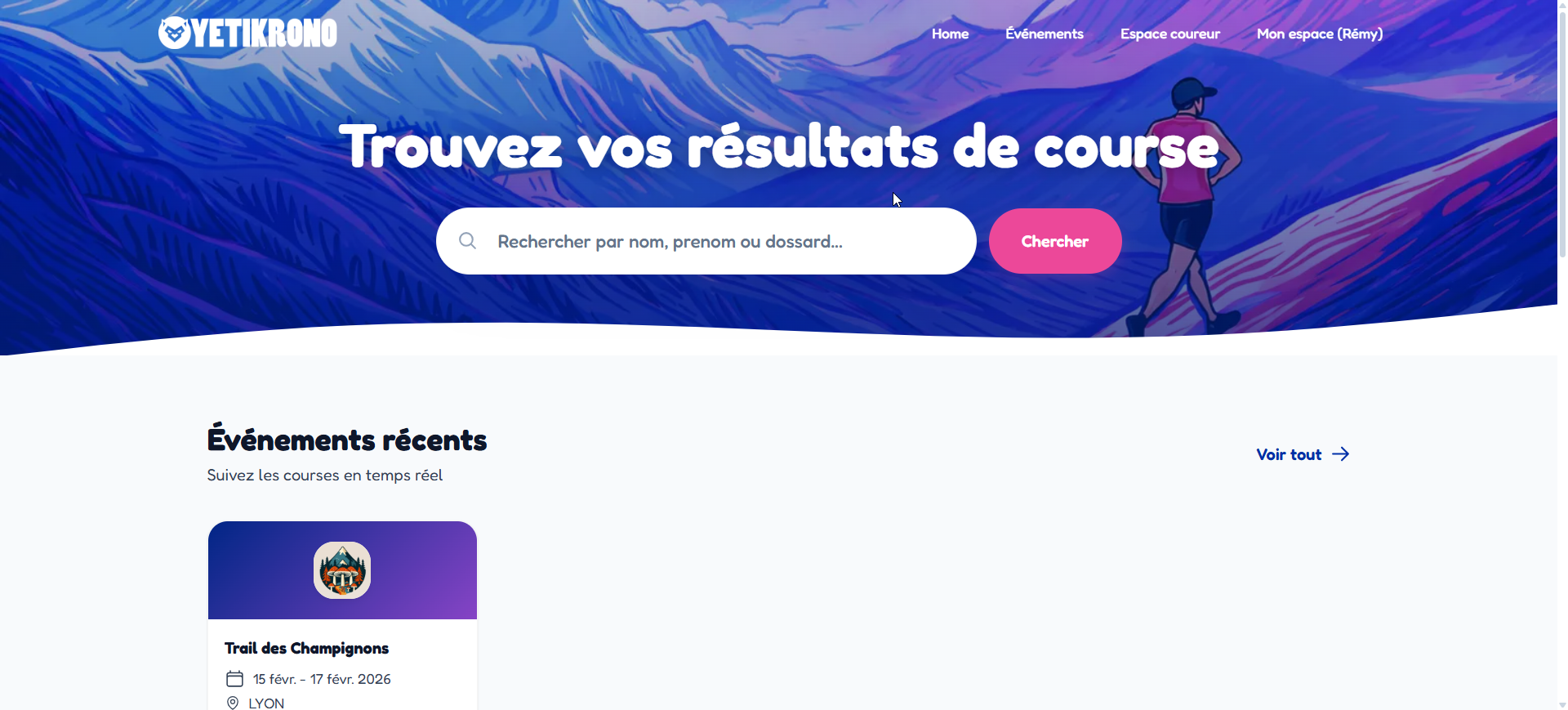 Fiche coureur - haut