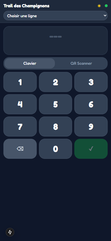 Clavier de saisie vide